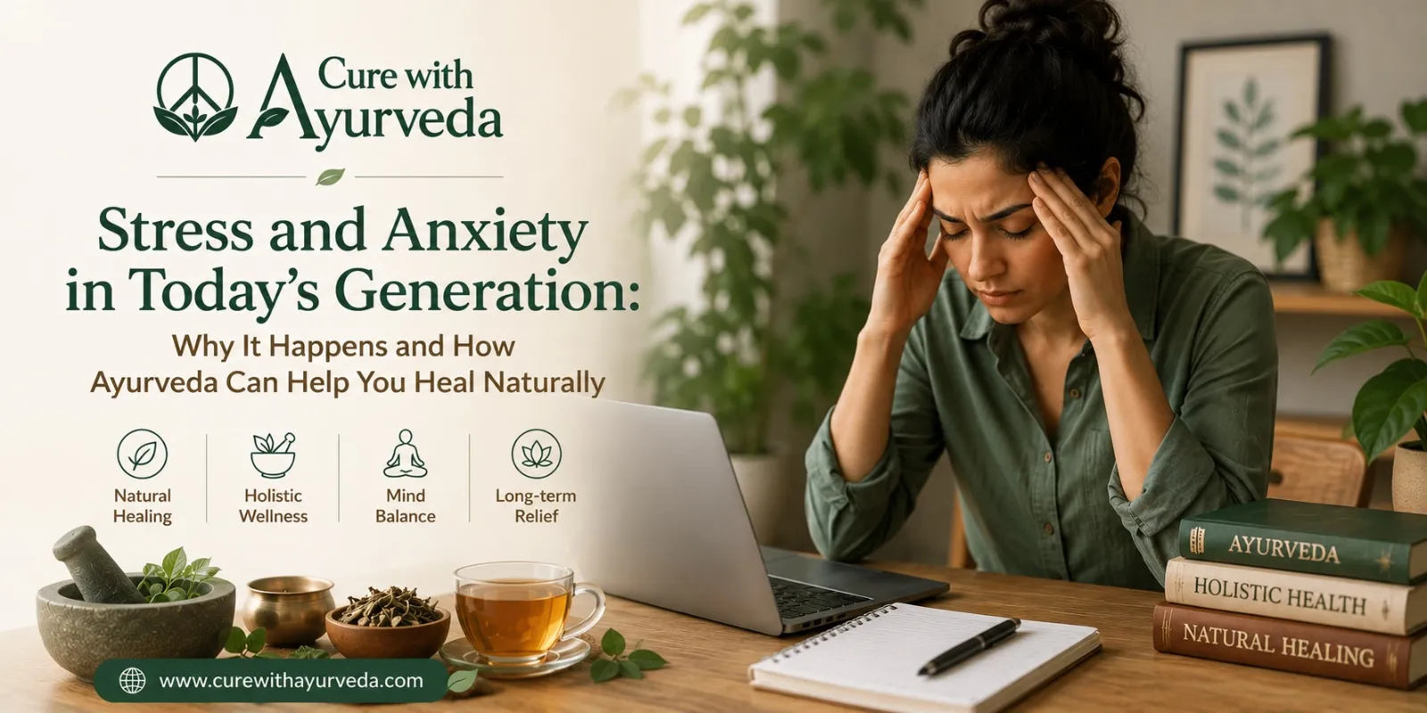 Stress and Anxiety in Today's Generation: Why It Happens and How Ayurveda Can Help You Heal Naturally By the CureWithAyurveda Wellness Team